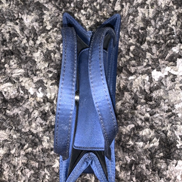 Kate Spade Vintage Sateen Navy Blue Mini Purse - Picture 4 of 5